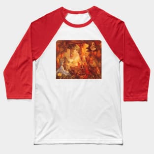 Vintage Fairy Tales, The Captive Robin by John Anster Fitzgerald Baseball T-Shirt